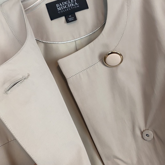 Badgley Mischka Alexa Colorblock Jacket Size Medium - Picture 12 of 16